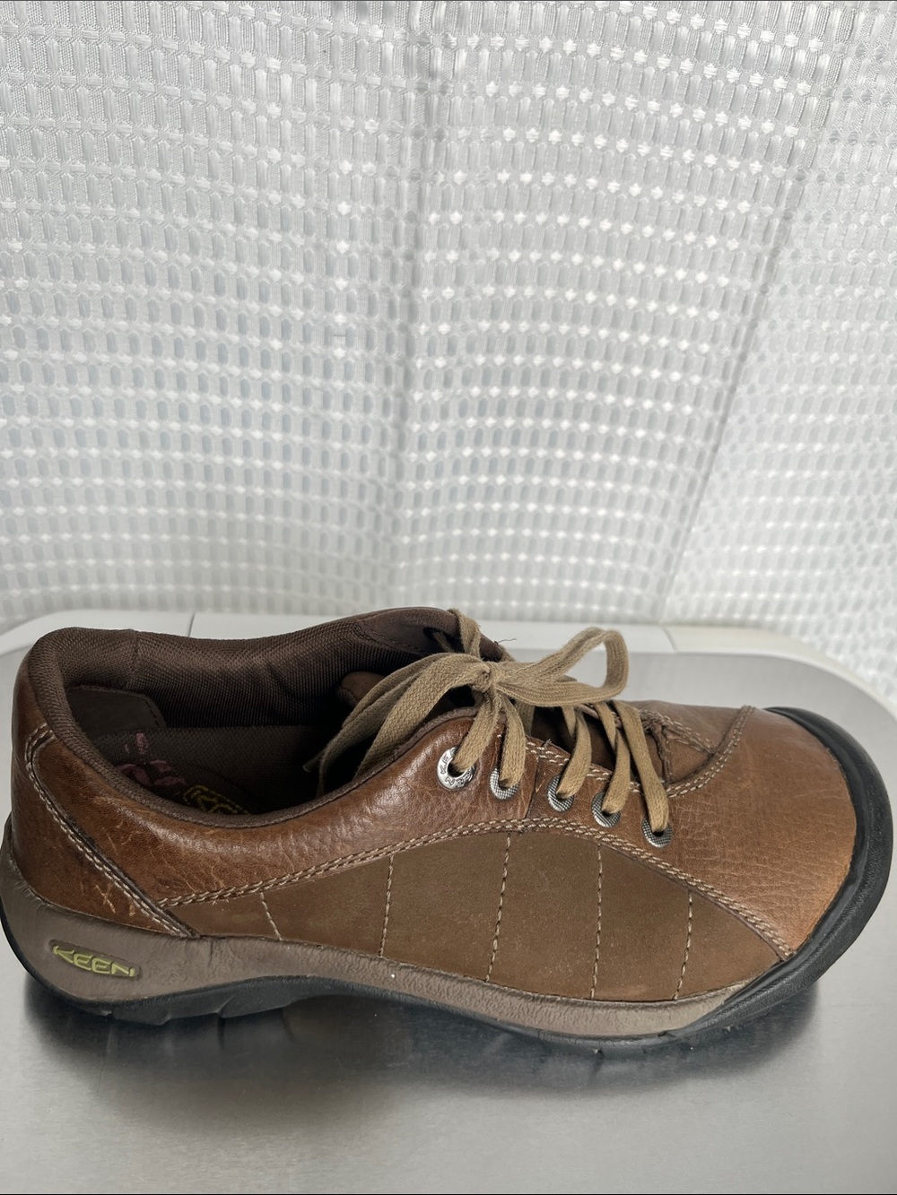 KEEN Presidio Cascade Shitake Leather Comfort Shoes Womens 9 Brown Lace Up - Picture 9 of 11